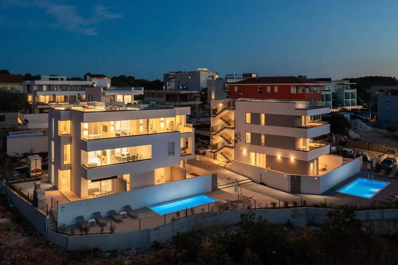 Luxury Apartment Dreams In Okrug With Swimming Pool, Sea View, Wifi, Parking Trogir
