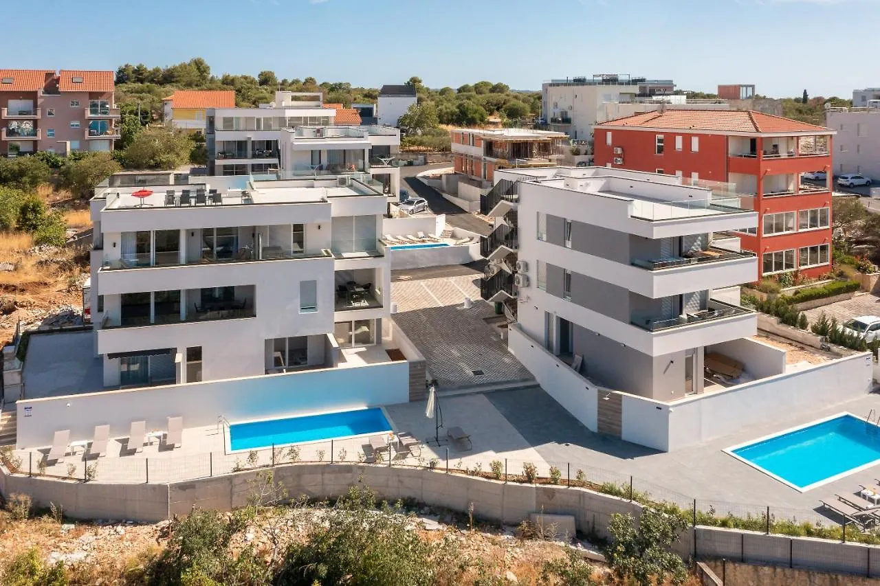 Luxury Apartment Dreams In Okrug With Swimming Pool, Sea View, Wifi, Parking Trogir